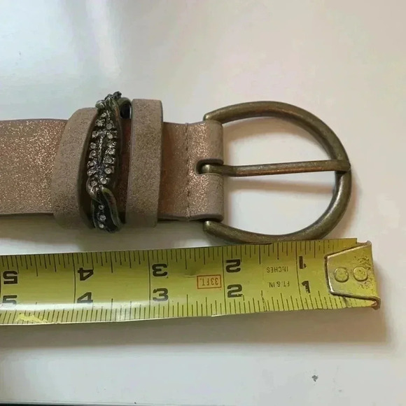 Chinese Laundry faux leather speckled  bronze belt - Picture 4 of 9